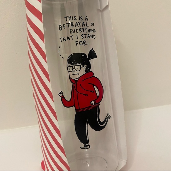 Brand new plastic water bottle | Cartoon Gemma Correll | betrayal jogging - Picture 2 of 4